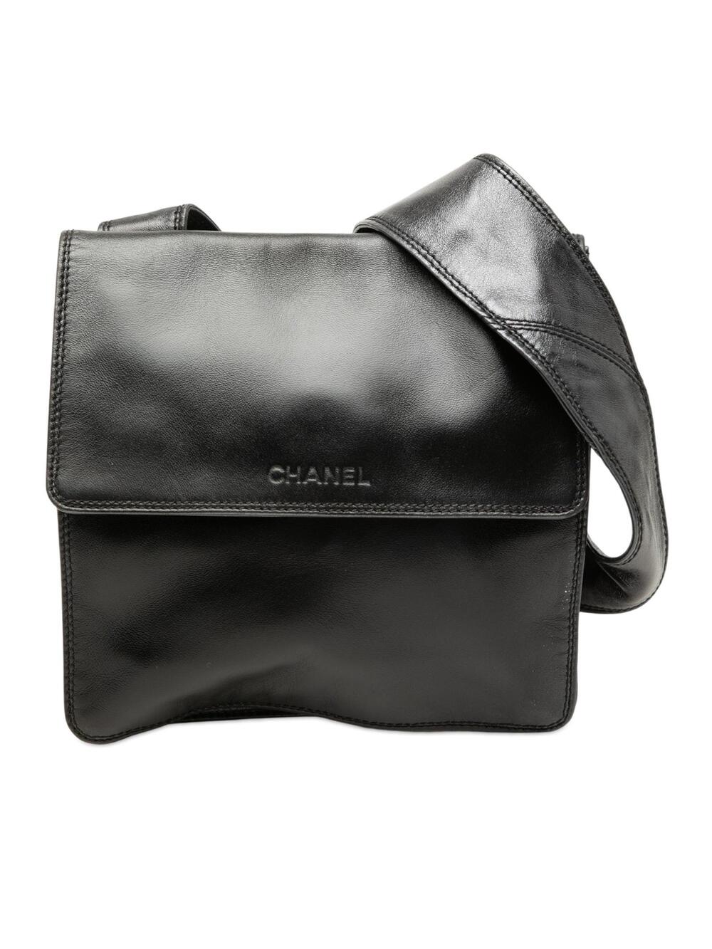 Chanel Lambskin Logo Messenger Bag Pre- #300849C75B
